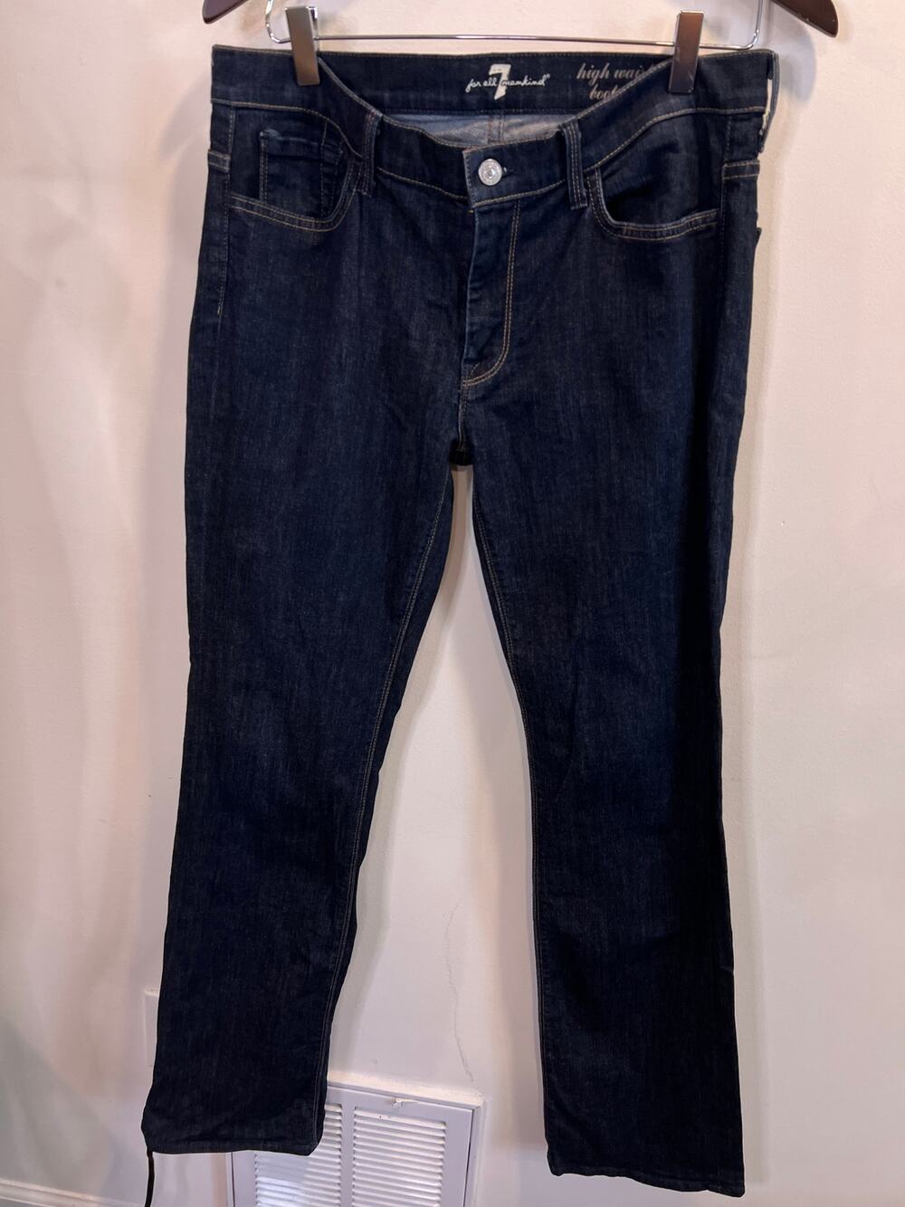 7for All Mankind High Waist Bootcut Rinse Jeans - Size 31